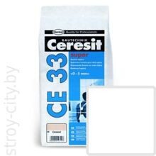 Фуга для узких швов Ceresit CE33 super "белая" 2кг