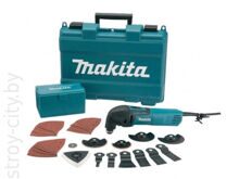 Многофункциональный инструмент (реноватор) MAKITA TM 3000 CX 3 в чем. + набор оснастки (320 Вт, 6000 - 20000 об/мин, набор из 45 предметов)